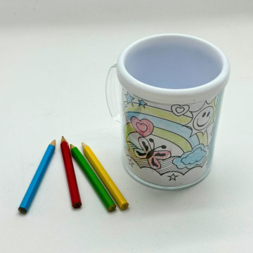 Taza para colorear